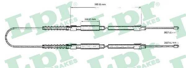 Trosas, stovėjimo stabdys LPR C0176B