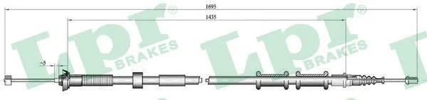 Trosas, stovėjimo stabdys LPR C0180B