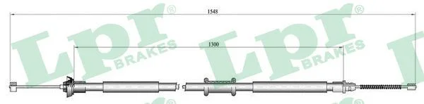 Trosas, stovėjimo stabdys LPR C0184B