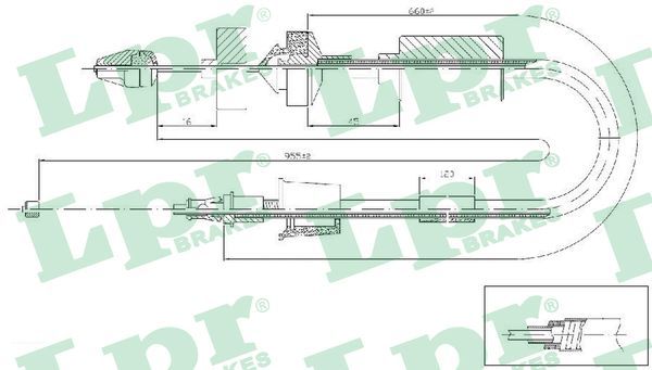 Cable Pull, clutch control LPR C0199C