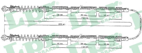 Тросовий привод, стоянкове гальмо LPR C0203B