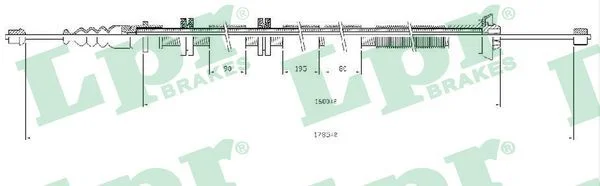 Trosas, stovėjimo stabdys LPR C0205B