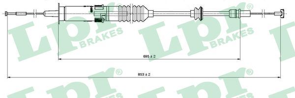 Cable Pull, clutch control LPR C0222C