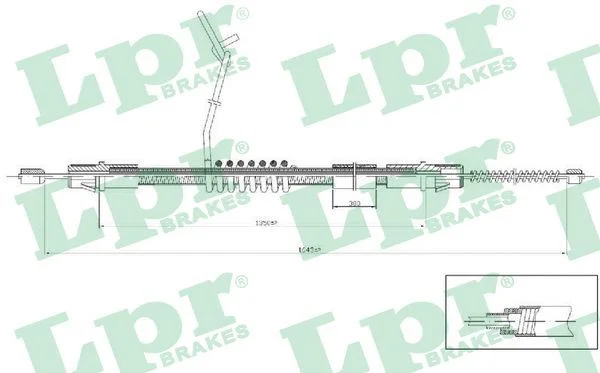 Trosas, stovėjimo stabdys LPR C0287B