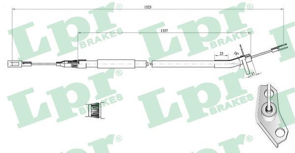 Trosas, stovėjimo stabdys LPR C0446B