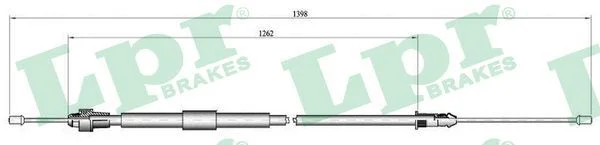 Trosas, stovėjimo stabdys LPR C0466B