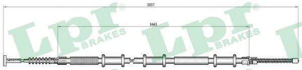 Trosas, stovėjimo stabdys LPR C0470B