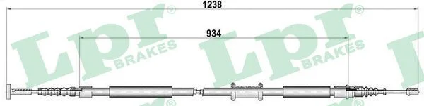 Trosas, stovėjimo stabdys LPR C0474B
