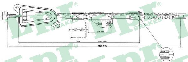 Trosas, stovėjimo stabdys LPR C0478B