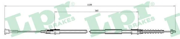 Trosas, stovėjimo stabdys LPR C0551B