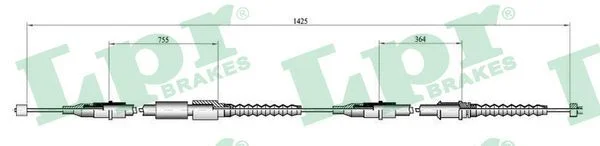 Trosas, stovėjimo stabdys LPR C0552B