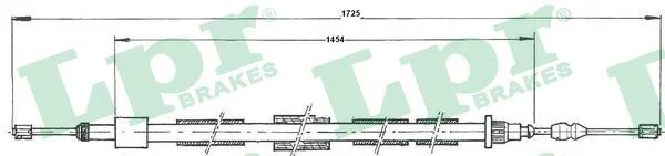 Trosas, stovėjimo stabdys LPR C0615B