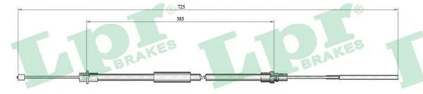 Trosas, stovėjimo stabdys LPR C0650B