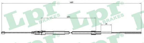 Trosas, stovėjimo stabdys LPR C0651B