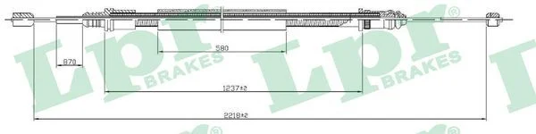 Trosas, stovėjimo stabdys LPR C0704B