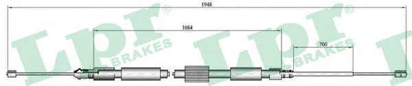Trosas, stovėjimo stabdys LPR C0714B