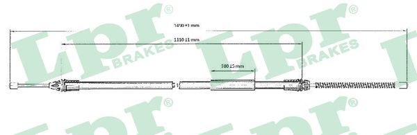 Тросовий привод, стоянкове гальмо LPR C0720B