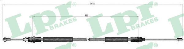 Cable Pull, parking brake LPR C0749B