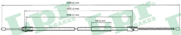 Trosas, stovėjimo stabdys LPR C0756B