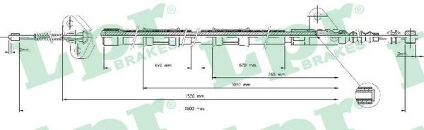 Trosas, stovėjimo stabdys LPR C0846B