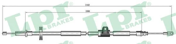 Trosas, stovėjimo stabdys LPR C0923B