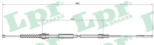 Trosas, stovėjimo stabdys LPR C0933B