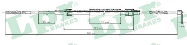 Trosas, stovėjimo stabdys LPR C0960B