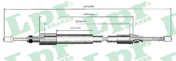 Trosas, stovėjimo stabdys LPR C0975B