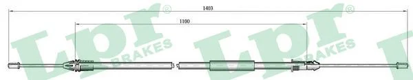 Trosas, stovėjimo stabdys LPR C1002B