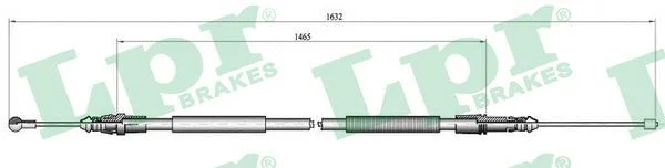 Trosas, stovėjimo stabdys LPR C1040B