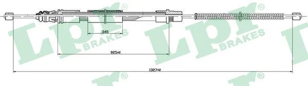 Trosas, stovėjimo stabdys LPR C1463B