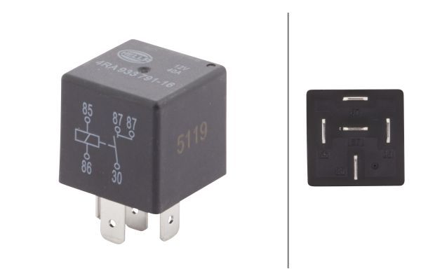 Relais, courant principal HELLA 4RA 933 791-167
