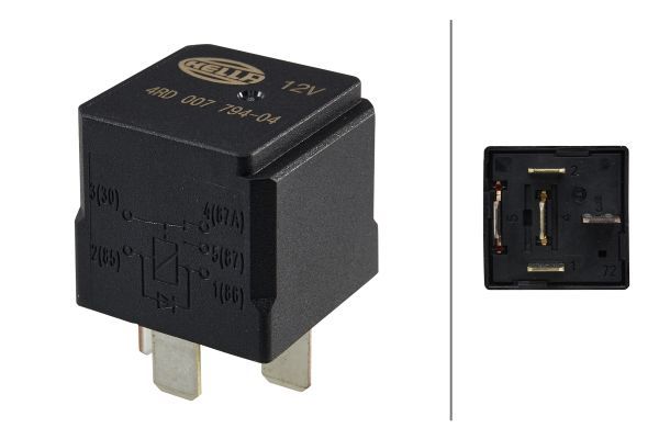 Relė, pagrindinė srovė HELLA 4RD 007 794-041