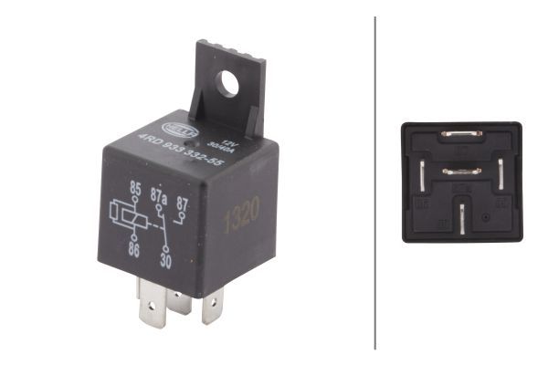 Relais, courant principal HELLA 4RD 933 332-551