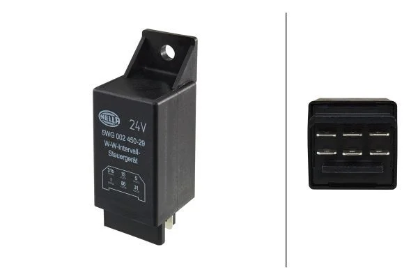 Реле, інтервал роботи склоомивача й склоочисника HELLA 5WG 002 450-291
