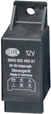 Реле, інтервал роботи склоомивача й склоочисника HELLA 5WG 002 450-311