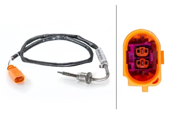 Sensor, temperatura dos gases de escape HELLA 6PT 014 494-311