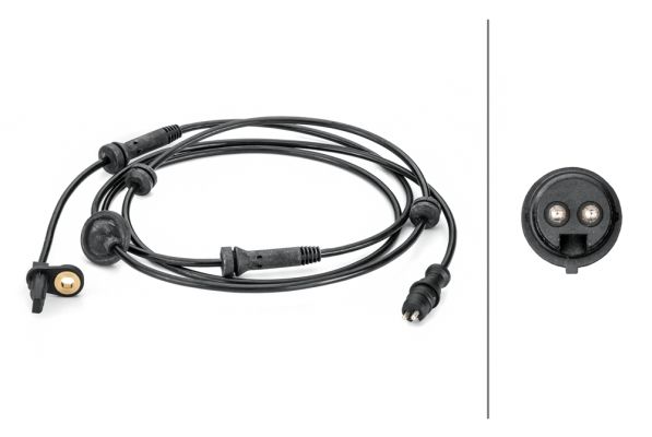 Датчик, кількість обертів колеса HELLA 6PU 012 806-401