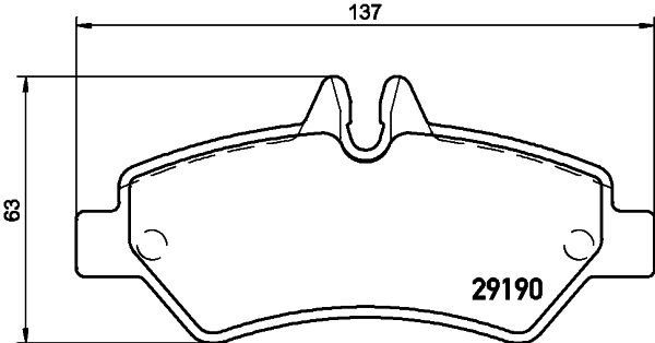 Brake Pad Set, disc brake HELLA 8DB 355 005-351