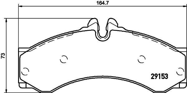 Brake Pad Set, disc brake HELLA 8DB 355 005-391