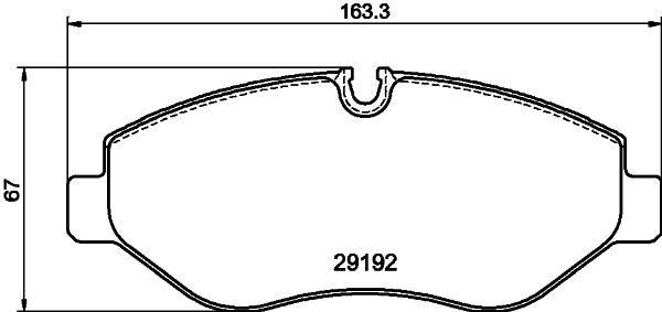 Stabdžių trinkelių rinkinys, diskinis stabdys HELLA 8DB 355 005-521