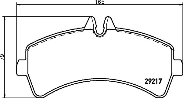 Brake Pad Set, disc brake HELLA 8DB 355 005-541