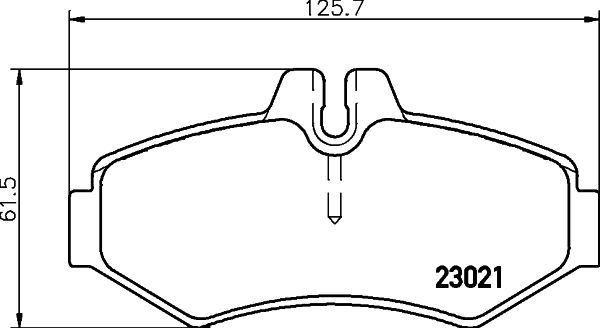 Комплект гальмівних накладок, дискове гальмо HELLA 8DB 355 008-651