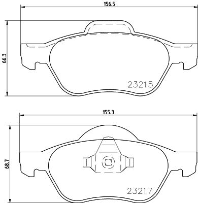 Комплект гальмівних накладок, дискове гальмо HELLA 8DB 355 009-091