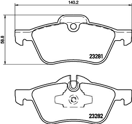 Brake Pad Set, disc brake HELLA 8DB 355 009-171