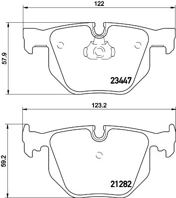 Комплект гальмівних накладок, дискове гальмо HELLA 8DB 355 009-331