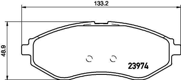 Комплект гальмівних накладок, дискове гальмо HELLA 8DB 355 011-251