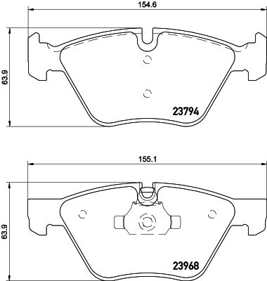 Комплект гальмівних накладок, дискове гальмо HELLA 8DB 355 011-321