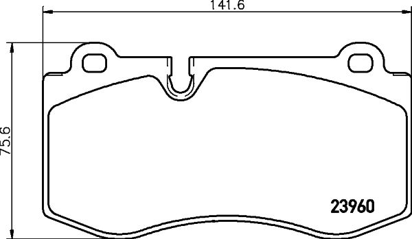 Комплект гальмівних накладок, дискове гальмо HELLA 8DB 355 011-401