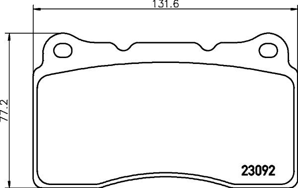 Комплект гальмівних накладок, дискове гальмо HELLA 8DB 355 011-431